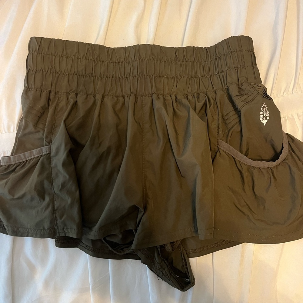 FP Movement by Free People Brown Skorts with Elastic Waistband